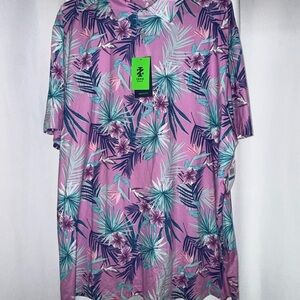 Izod Golf Shirt in Pink and Green
